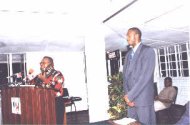 1998 National Ex-Tempo Calypso Champion Leroy Birch,singing at the function for Walsh.